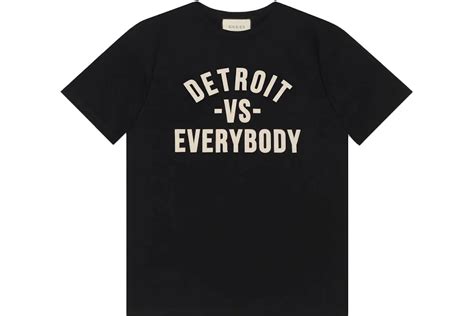 gucci detroit vs everybody shirt|Detroit Vs Everybody and Gucci Collaborate on New T.